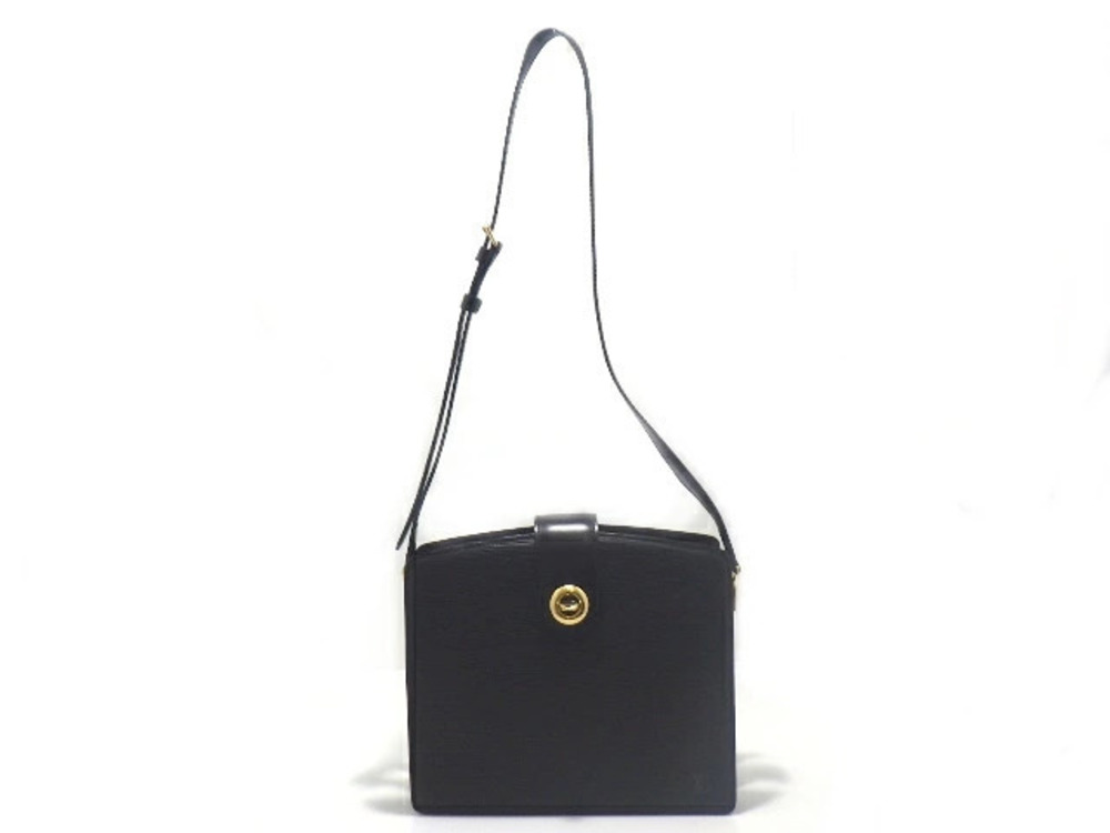 LOUIS VUITTON Capucines Shoulder Bag Epi Leather Noir Black